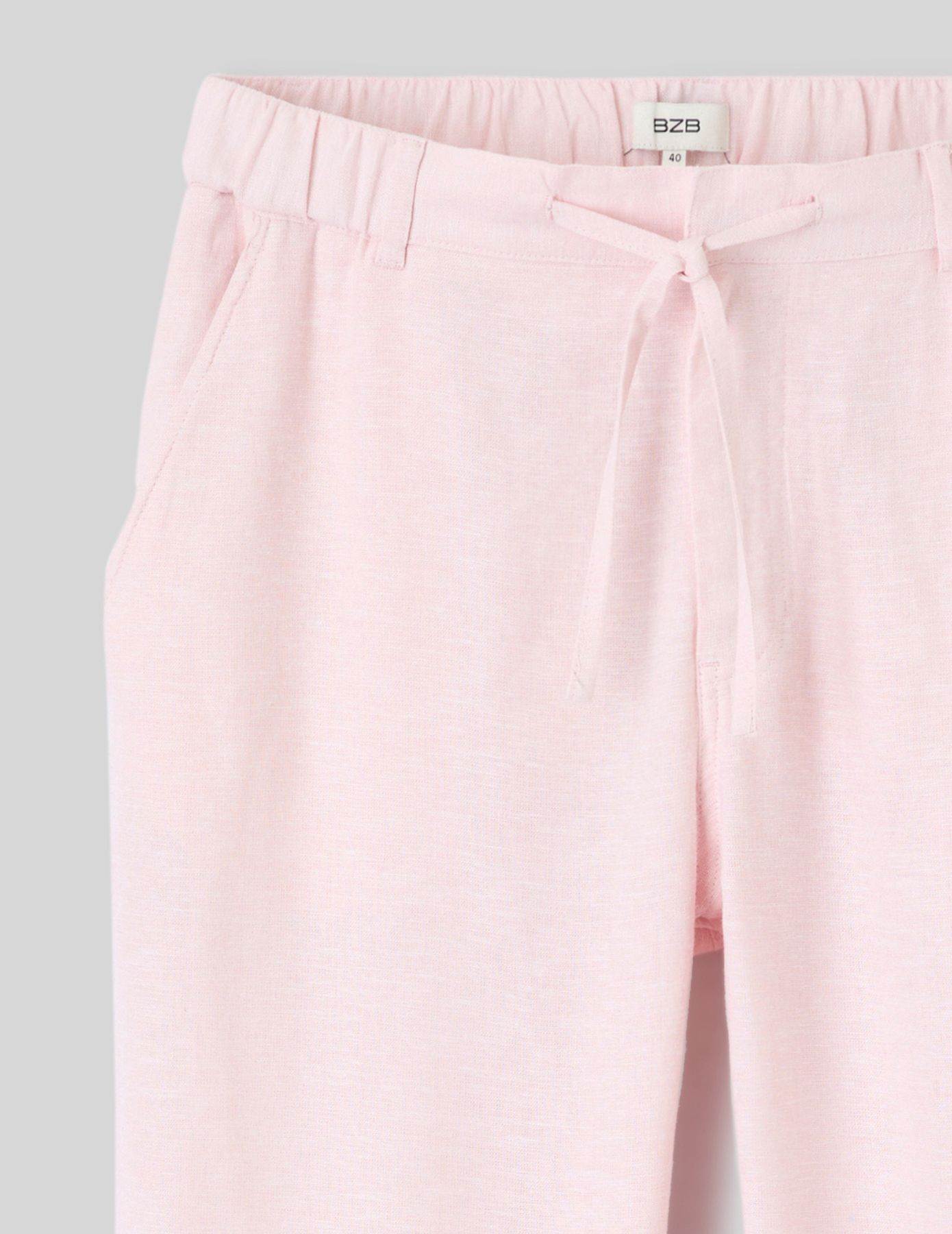 Pantalon de ville fluide viscose lin