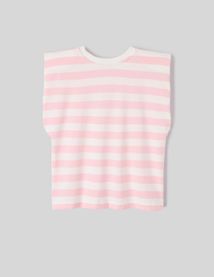 T-shirt sans manches rayé