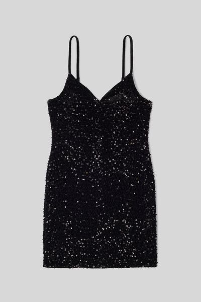 Robe fines bretelles sequins