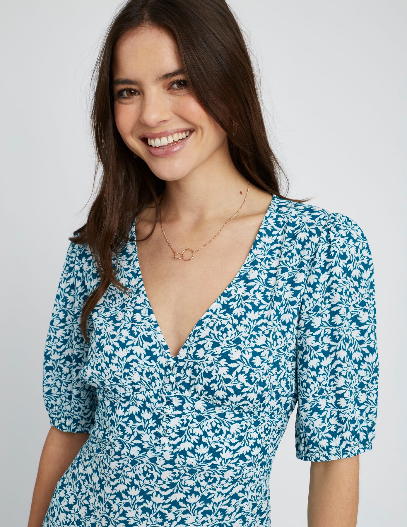Robe longue imprimée
