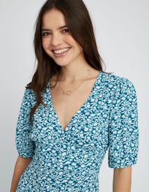 Robe longue imprimée
