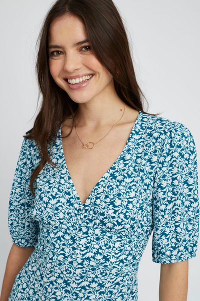 Robe longue imprimée