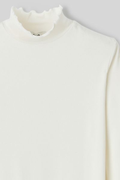 T-shirt col montant uni