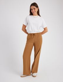 Pantalon fluide caleçon intégré