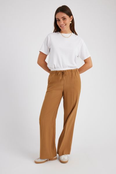 Pantalon fluide caleçon intégré