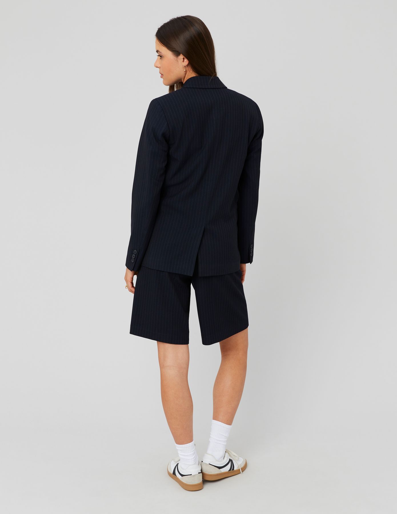 Veste blazer rayée polyester recyclé
