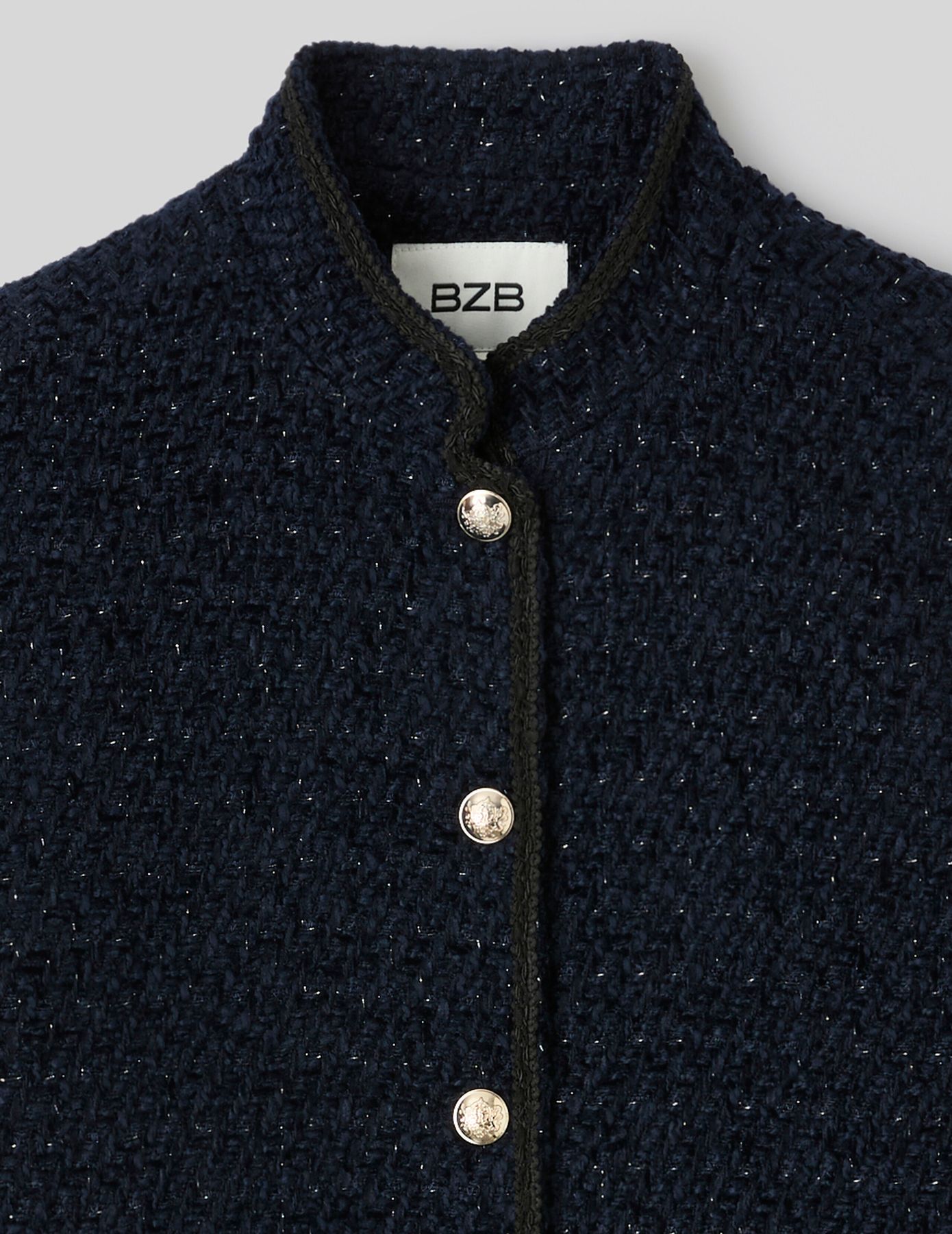 Veste tweed boutonn&eacute;e