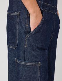 Salopette en jean brut