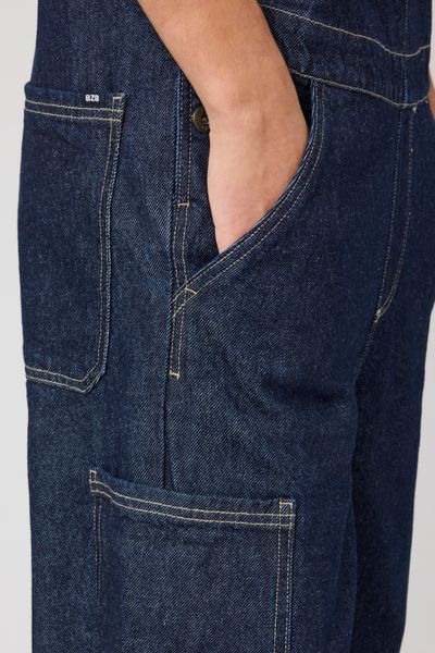 Salopette en jean brut