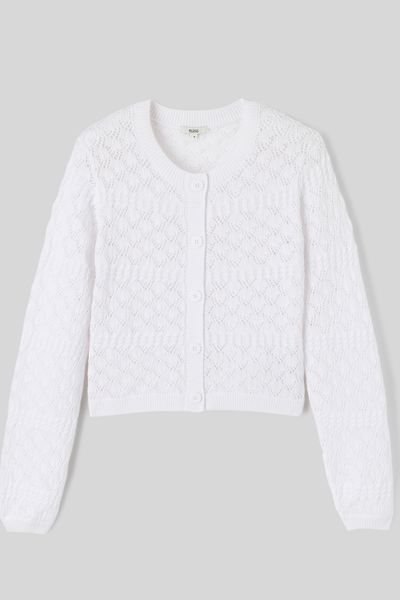 Gilet ajouré uni