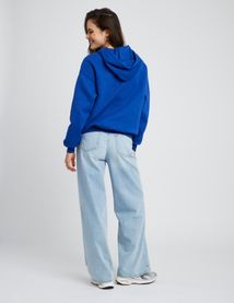 Sweat col capuche uni