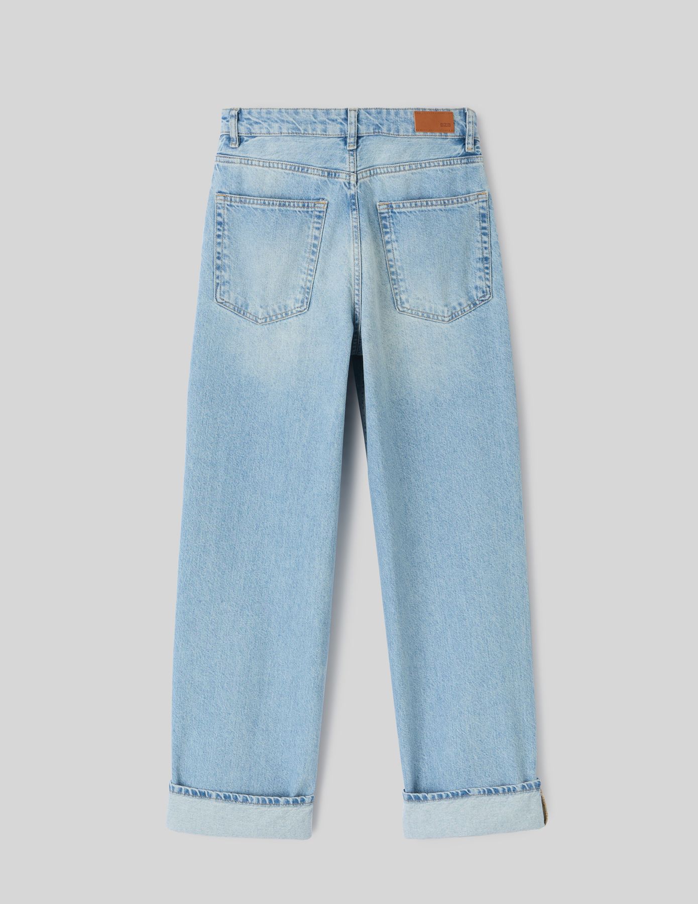Jean baggy à revers