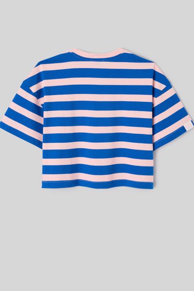 T-shirt crop ray&eacute;