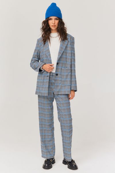Blazer à carreaux