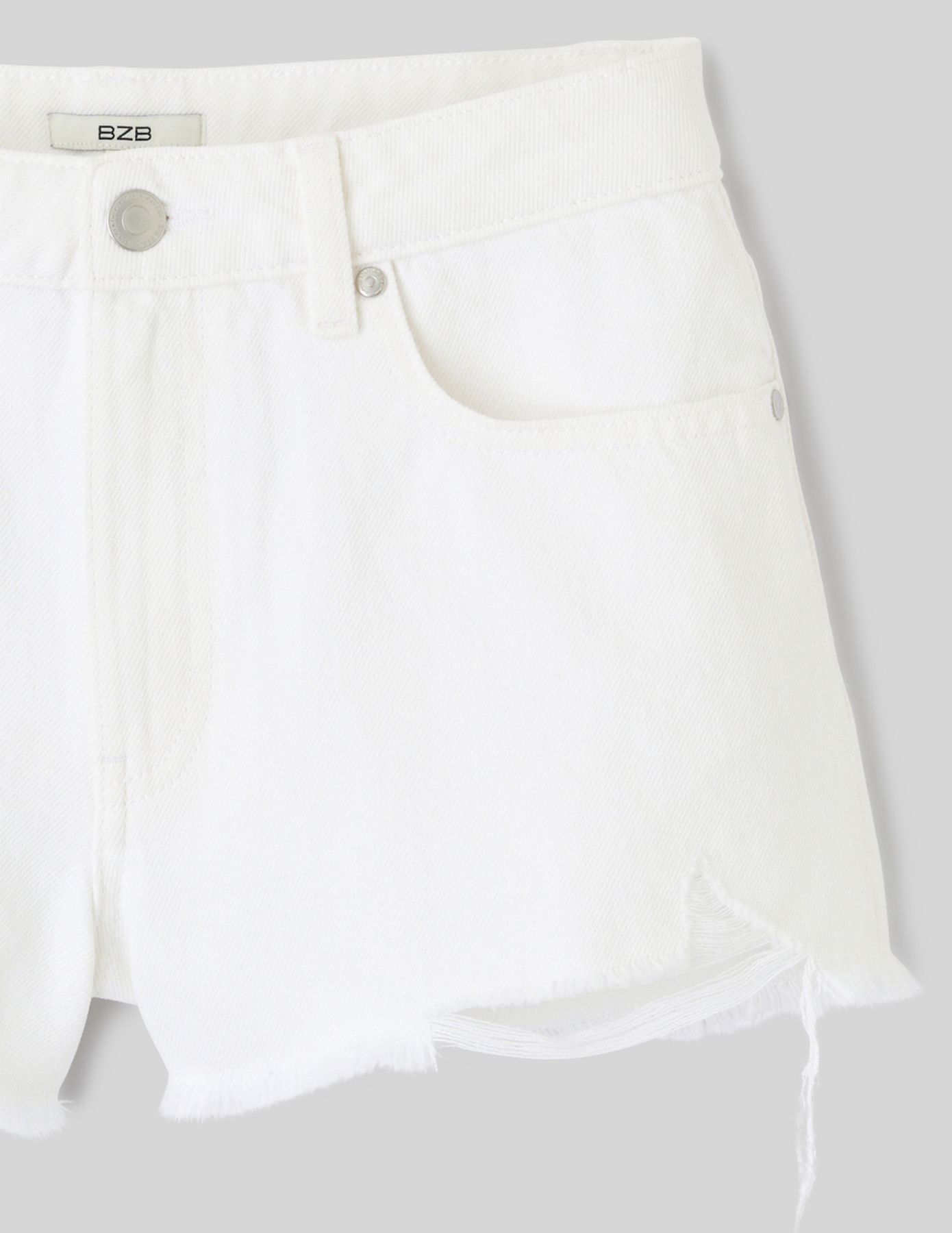 Short en Denim Raw cut