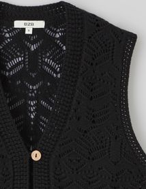Gilet sans manches en crochet