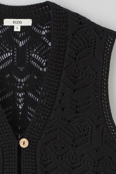 Gilet sans manches en crochet