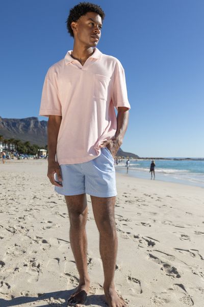 Short de bain seersucker