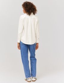 Chemise en popeline unie