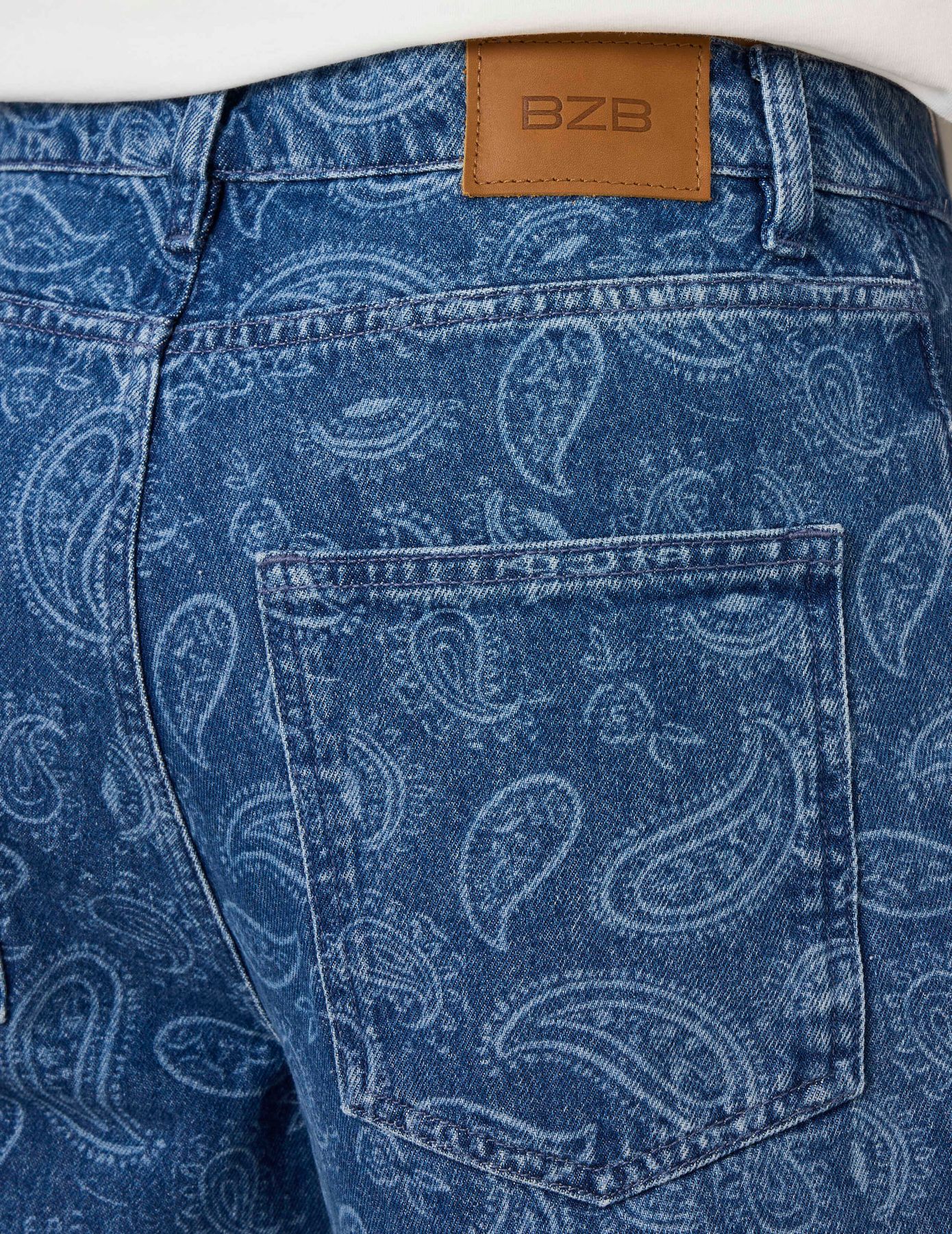 Jean loose paisley