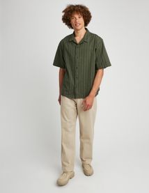 Chemise manches courtes broderie anglaise