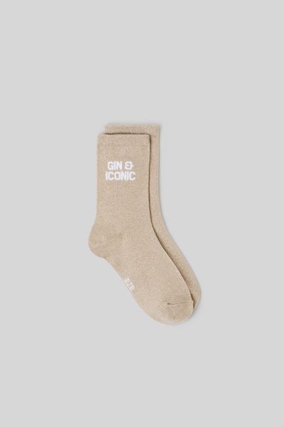 Chaussettes lurex wording