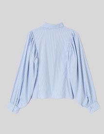 Blouse ray&eacute;e &agrave; n&oelig;ud