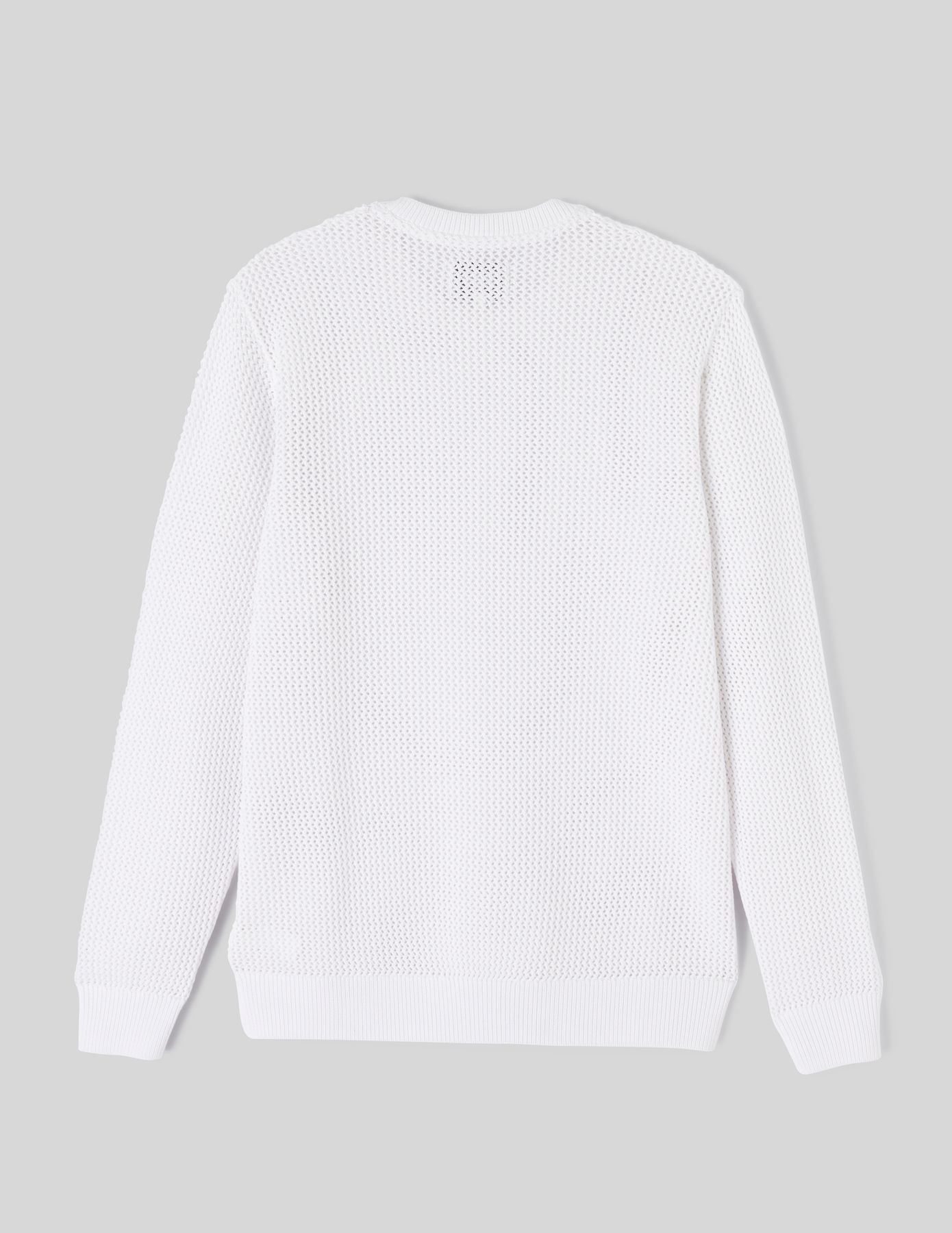 Pull col rond maille ajourée