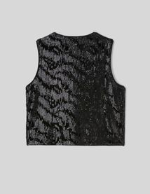 Top sans manches sequins