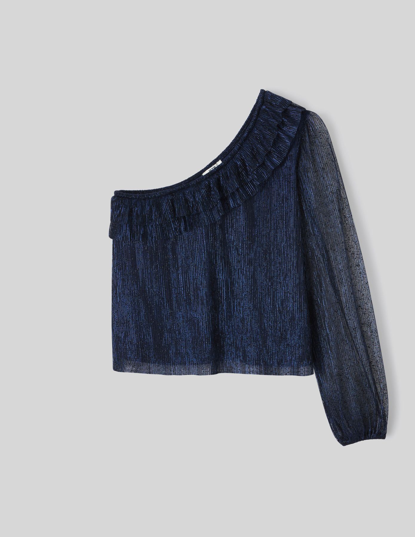 Blouse asymétrique pailletée