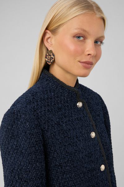 Veste tweed boutonn&eacute;e