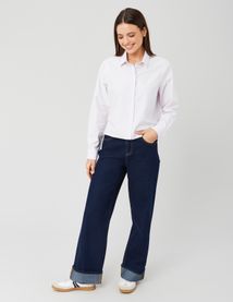 Chemise courte rayée