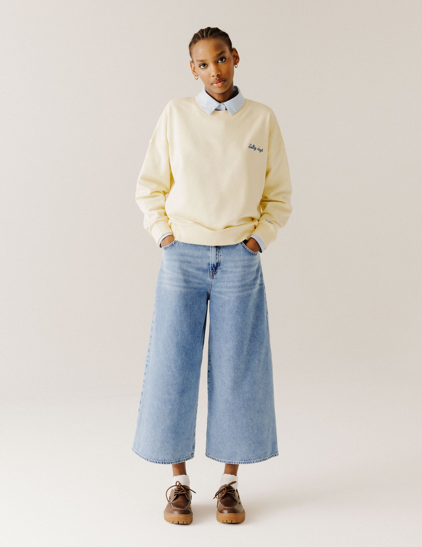 Jupe culotte denim