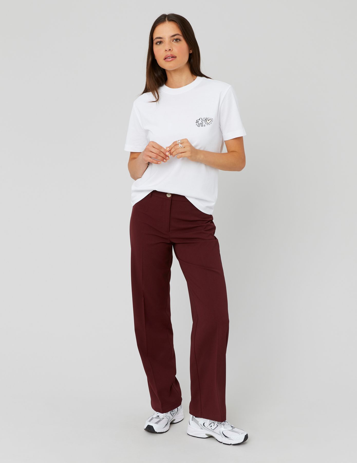 Pantalon tailleur droit