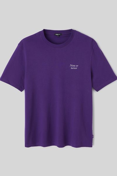 T-shirt broderie poitrine