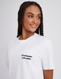 T-shirt manches courtes brod&eacute;