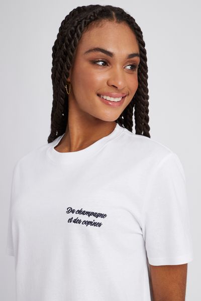 T-shirt manches courtes brod&eacute;