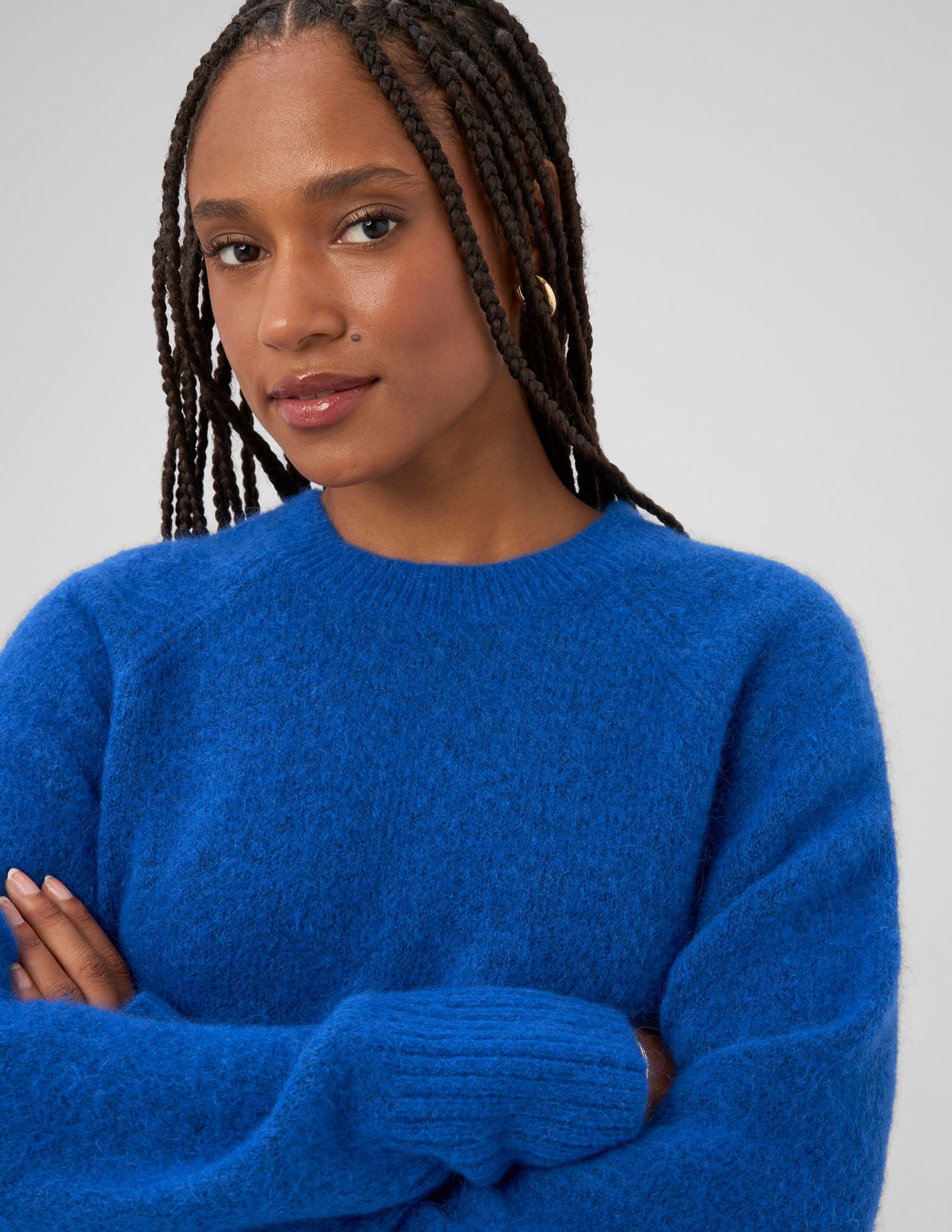 Pull col rond premium