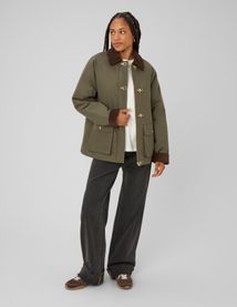 Veste avec col velours cotel&eacute;