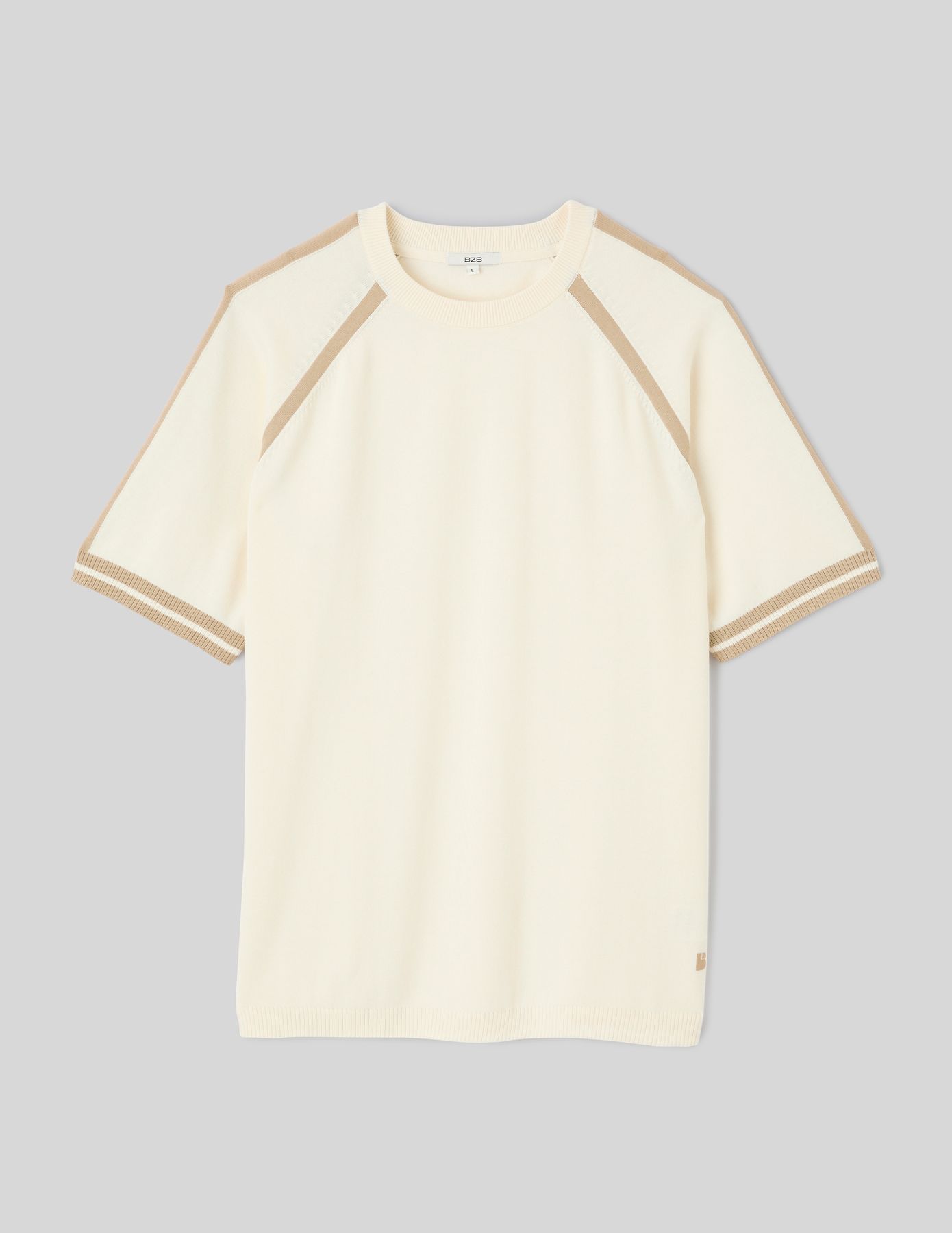 T-shirt en tricot bandes sport