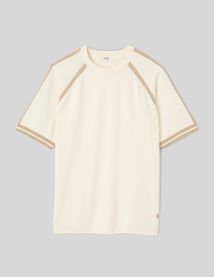 T-shirt en tricot bandes sport