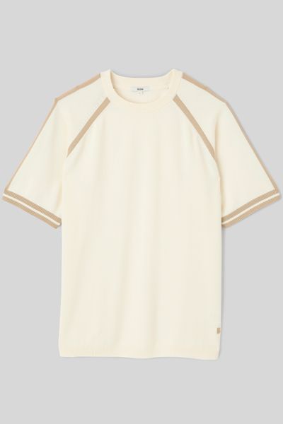 T-shirt en tricot bandes sport