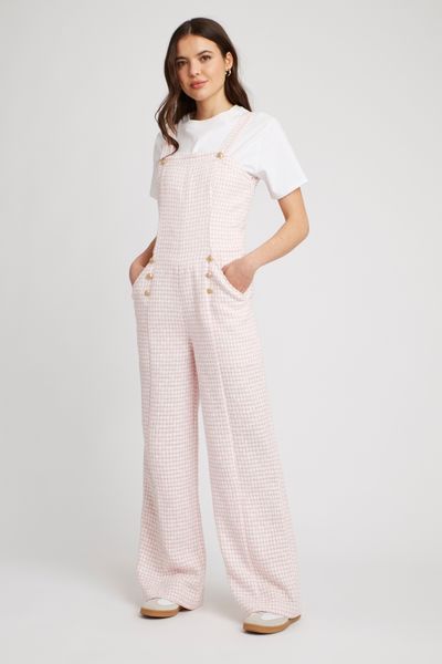 Combinaison pantalon en tweed