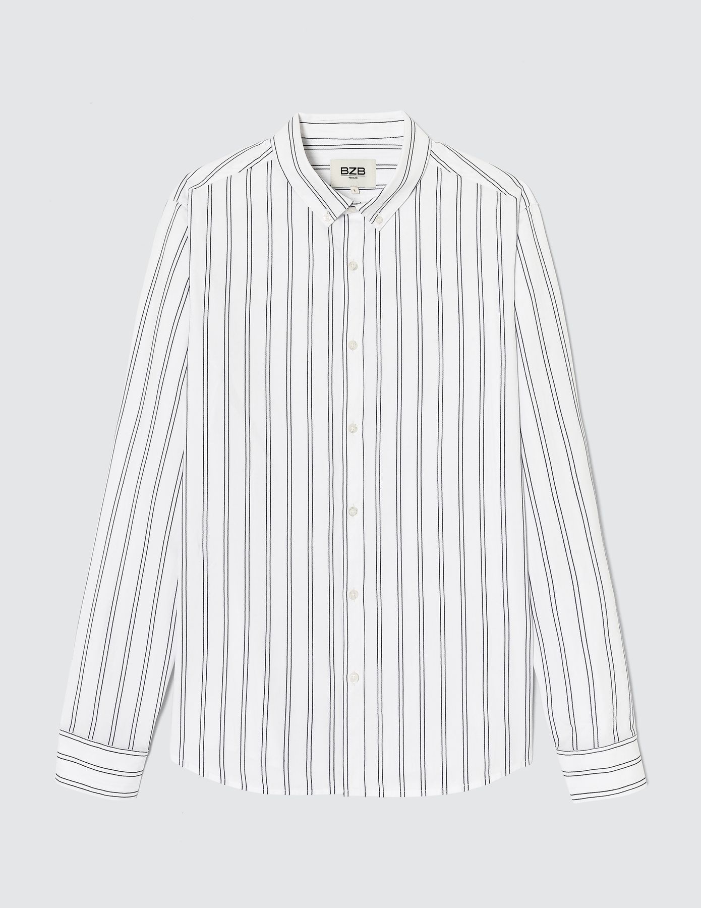Chemise rayée droite