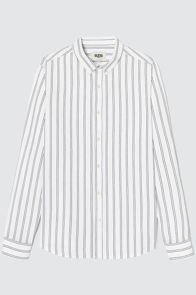 Chemise rayée droite