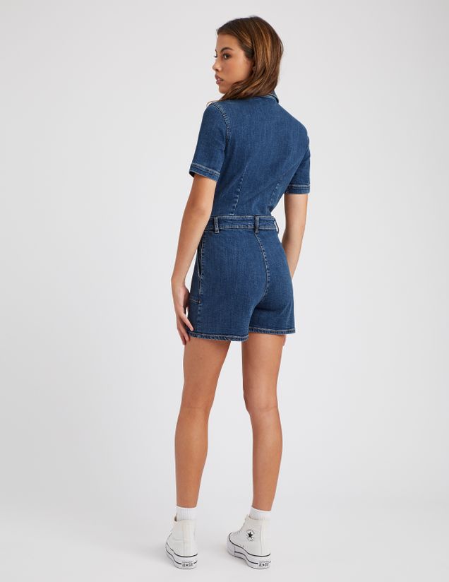 Combishort en jean