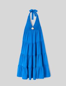 Robe longue d&eacute;tail bijoux