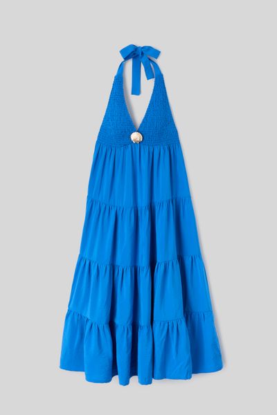 Robe longue d&eacute;tail bijoux