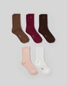 Lot de 5 paires de chaussettes unies