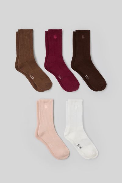 Lot de 5 paires de chaussettes unies